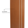 Folha de Porta Madeira Decorada 210x70cm Espessura 3,5cm Mantiqueira MGM - 8