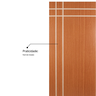 Folha de Porta Madeira Decorada 210x70cm Espessura 3,5cm Mantiqueira MGM - 7