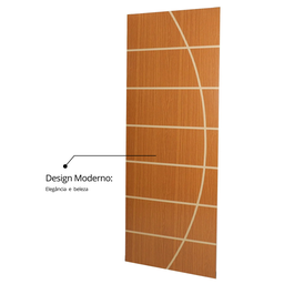 Folha de Porta Madeira Decorada 210x80cm Espessura 3,5cm Neblina MGM - 5