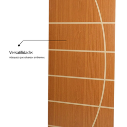 Folha de Porta Madeira Decorada 210x80cm Espessura 3,5cm Neblina MGM - 9