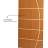Folha de Porta Madeira Decorada 210x80cm Espessura 3,5cm Neblina MGM - 9
