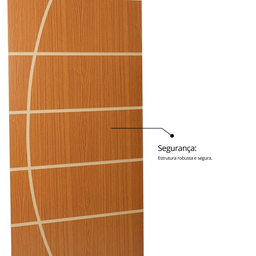 Folha de Porta Madeira Decorada 210x80cm Espessura 3,5cm Neblina MGM - 11