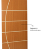 Folha de Porta Madeira Decorada 210x80cm Espessura 3,5cm Neblina MGM - 11
