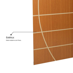 Folha de Porta Madeira Decorada 210x80cm Espessura 3,5cm Neblina MGM - 6