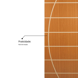 Folha de Porta Madeira Decorada 210x80cm Espessura 3,5cm Neblina MGM - 8