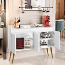 Ver imagem 4 de Aparador Buffet 4 Portas Branco Mel Gold Primus