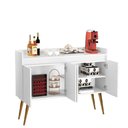 Ver imagem 3 de Aparador Buffet 4 Portas Branco Mel Gold Primus