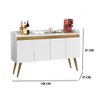 Aparador Buffet 4 Portas Branco Mel Gold Primus - 5