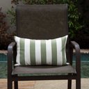 Ver imagem 2 de Coleção Náutica - Almofada Listras Verde Retangular Tipo:completa