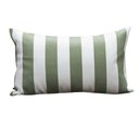 Ver imagem 1 de Coleção Náutica - Almofada Listras Verde Retangular Tipo:completa