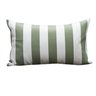 Coleção Náutica - Almofada Listras Verde Retangular Tipo:completa - 1