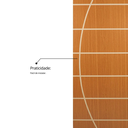 Ver mais imagens de Folha de Porta Madeira Decorada 210x70cm Espessura 3,5cm Neblina MGM Mogno