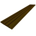 Ver imagem 1 de Painel Decorativo Ripado de Pvc Barra de 270cm Azn - Marrom