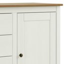 Ver imagem 7 de Cômoda Quarto 125cm 1 Porta 4 Gavetas Lazio Branco/Freijó F07 - Mpozenato