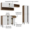 Ver imagem 5 de Armário de Cozinha Compacta Madesa Emilly Pop com Balcão Rustic/Branco
