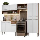 Ver imagem 3 de Armário de Cozinha Compacta Madesa Emilly Pop com Balcão Rustic/Branco