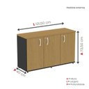 Ver imagem 4 de Armário para Escritório 3 Portas Credenza