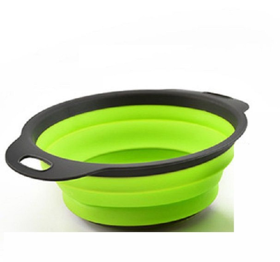 Bacia Retrátil Silicone Javick 2.7 litros para Cozinha Verde - 1