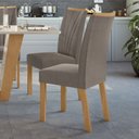 Ver mais imagens de Conjunto 4 Cadeiras Estofadas Apogeu Móveis Lopas