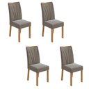 Ver imagem 1 de Conjunto 4 Cadeiras Estofadas Apogeu Móveis Lopas