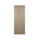 Ver imagem 1 de Folha de Porta Madeira Decorada 210x80cm Espessura 3,5cm Cantareira MGM Marrom/Carvalho Alpha