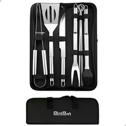 Kit Completo de Churrasco 9 Peças em Aço Inox com Bolsa - 3