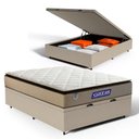 Ver imagem 1 de Cama Box Baú com Colchão Gazin de Molas Ensacadas Pillow Top Air Pro Casal 138 cm