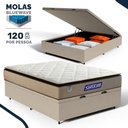 Ver imagem 2 de Cama Box Baú com Colchão Gazin de Molas Ensacadas Pillow Top Air Pro Casal 138 cm
