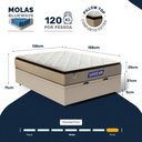 Ver imagem 4 de Cama Box Baú com Colchão Gazin de Molas Ensacadas Pillow Top Air Pro Casal 138 cm