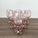 Ver imagem 2 de Conjunto 6 Taças de Plástico 350ml para Água Suco Drinks Uz Rosa Translúcido