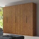 Ver imagem 1 de Guarda Roupa Casal Atrice 6 Portas e 6 Gavetas Amêndola Touch Demartêz