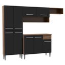 Ver imagem 4 de Cozinha Completa Emilly com Armário e Balcão Preto Madesa