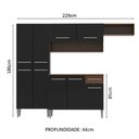Ver imagem 6 de Cozinha Completa Emilly com Armário e Balcão Preto Madesa