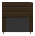 Ver imagem 1 de Cabeceira Estofada Turim 195CM King Courino Marrom - D A DECOR