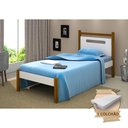 Ver imagem 1 de Cama de Solteiro Montessoriana Eloa Acompanha Colchão - Branca e Mel