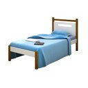 Ver imagem 2 de Cama de Solteiro Montessoriana Eloa Acompanha Colchão - Branca e Mel