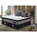 Ver imagem 1 de Cama Box Queen Colchão Pillow Top + Box 158x198x70 Molas Ensacadas Cama inBox Abstrato