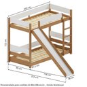 Ver imagem 6 de Beliche Reversível com Escorregador e Proteção Aria Casatema Madeiraoriginals
