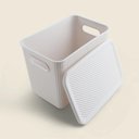 Ver imagem 2 de Caixa Organizadora Canel Cinza 29x22cm - A\casa