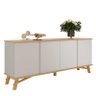 Buffet Sala Jantar 190cm 4 Portas Norman EDN Fendi/Freijo - 1