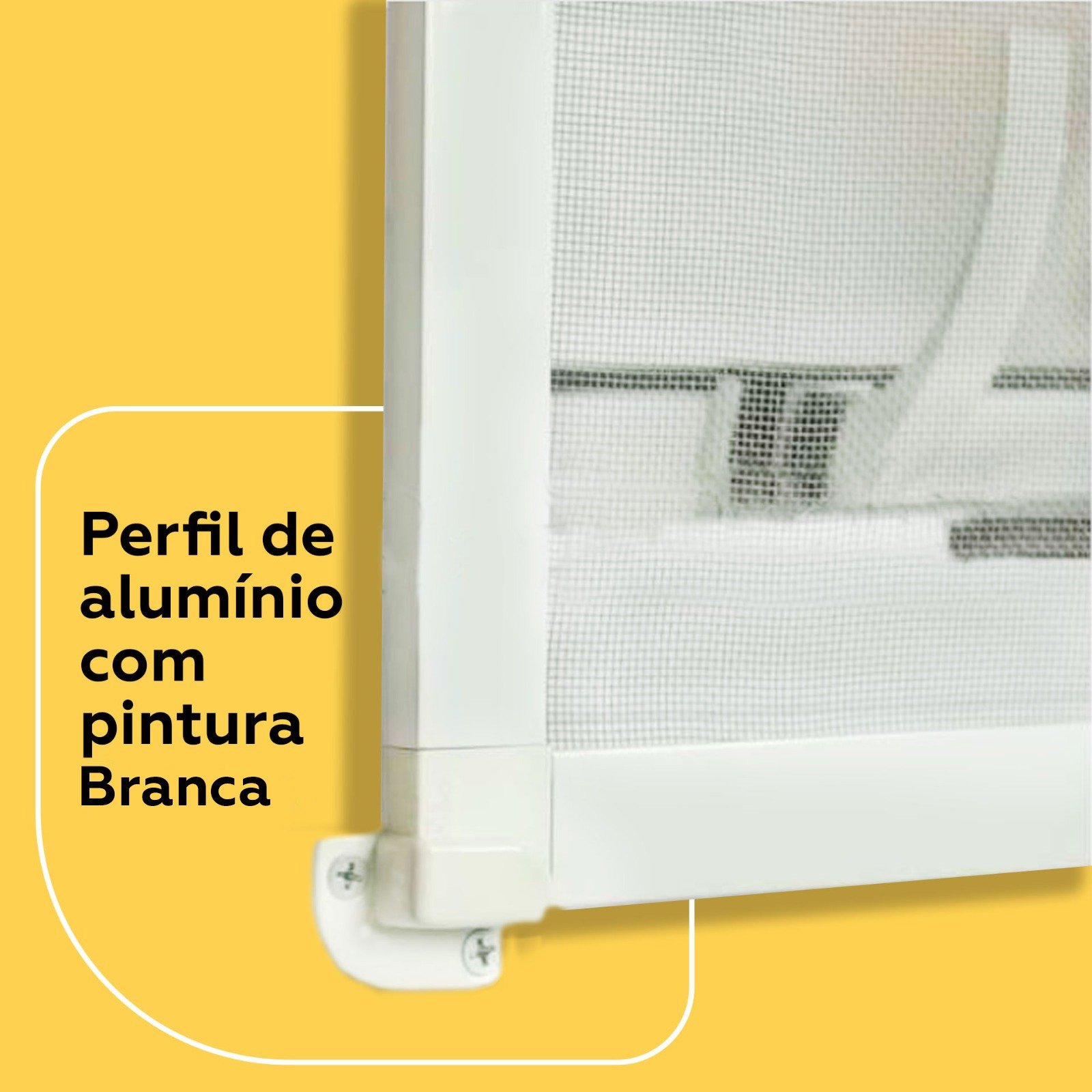 Mosquiteira Removível Branca 1,00x1,20m com Tela Resistente a Pet - 4