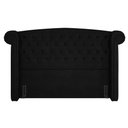 Ver mais imagens de Cabeceira Cama Box Queen 160cm Provença e Recamier Veneto P02 Sintético Preto - Mpozenato