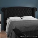 Ver imagem 2 de Cabeceira Cama Box Queen 160cm Provença e Recamier Veneto P02 Sintético Preto - Mpozenato