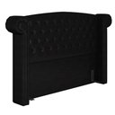Ver imagem 7 de Cabeceira Cama Box Queen 160cm Provença e Recamier Veneto P02 Sintético Preto - Mpozenato