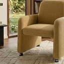 Ver imagem 2 de Poltrona Roma Decorativa Bouclê para Sala Matrix Cor:bouclê Mostarda