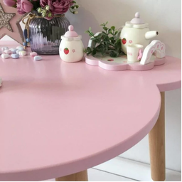 Conjunto de Mesa com Uma Cadeira Infantil Borboleta Léia Mdf - 3