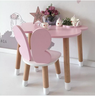Conjunto de Mesa com Uma Cadeira Infantil Borboleta Léia Mdf - 1