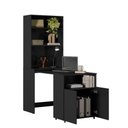 Ver imagem 2 de Mesa para Escritório com Estante Olívia Th Shop MDP 69,4cm Preto Kit'S Paraná