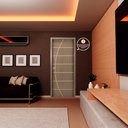 Ver imagem 4 de Folha de Porta Madeira Decorada 210x70cm Espessura 3,5cm Neblina Mgm