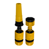 Kit Esguicho com Engate Rápido e Adaptador de Torneira 1/2" e 3/4" para Engate Rápido Amarelo Durín - 1